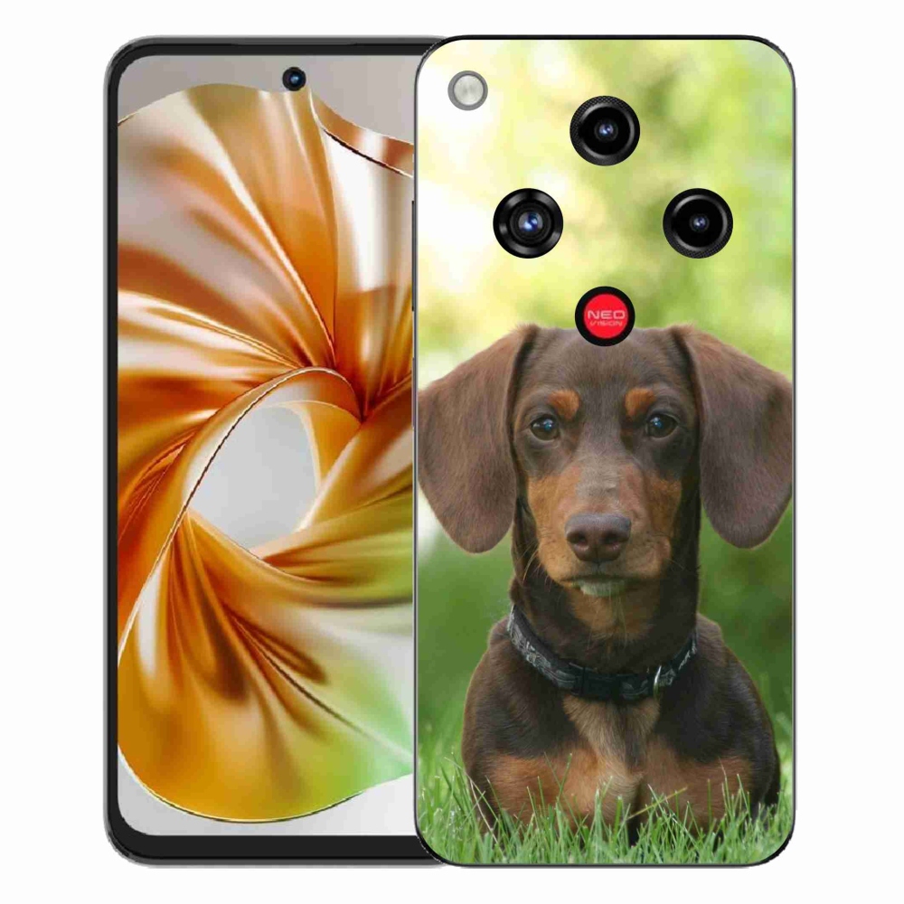 Gelový kryt mmCase na ZTE Nubia Focus 2 - hnědý jezevčík