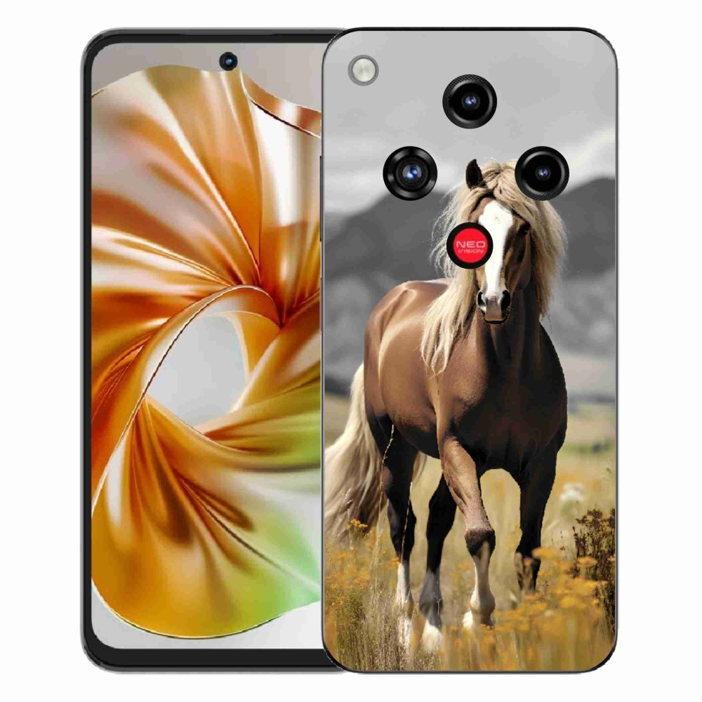 Gelový kryt mmCase na ZTE Nubia Focus 2 - hnědý kůň 1