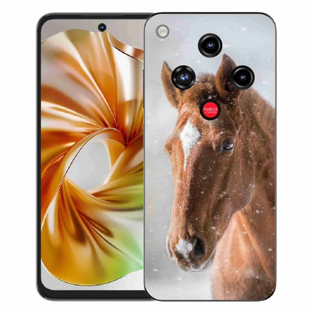 Gelový kryt mmCase na ZTE Nubia Focus 2 - hnědý kůň 2