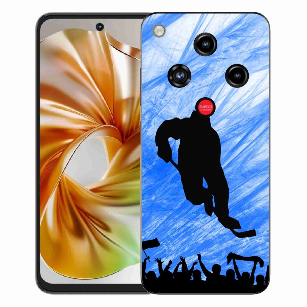 Gelový kryt mmCase na ZTE Nubia Focus 2 - hokejový hráč