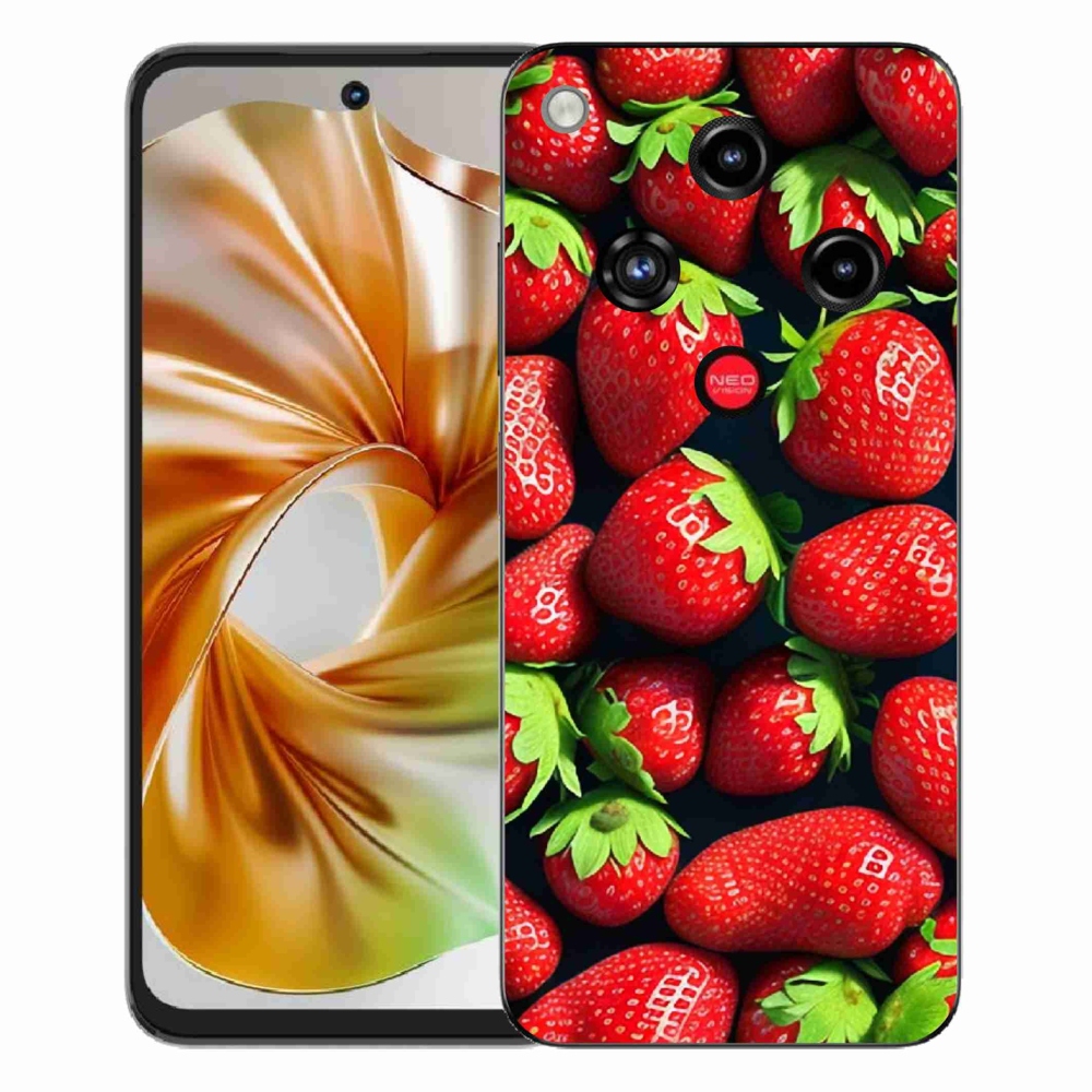 Gelový kryt mmCase na ZTE Nubia Focus 2 - jahody