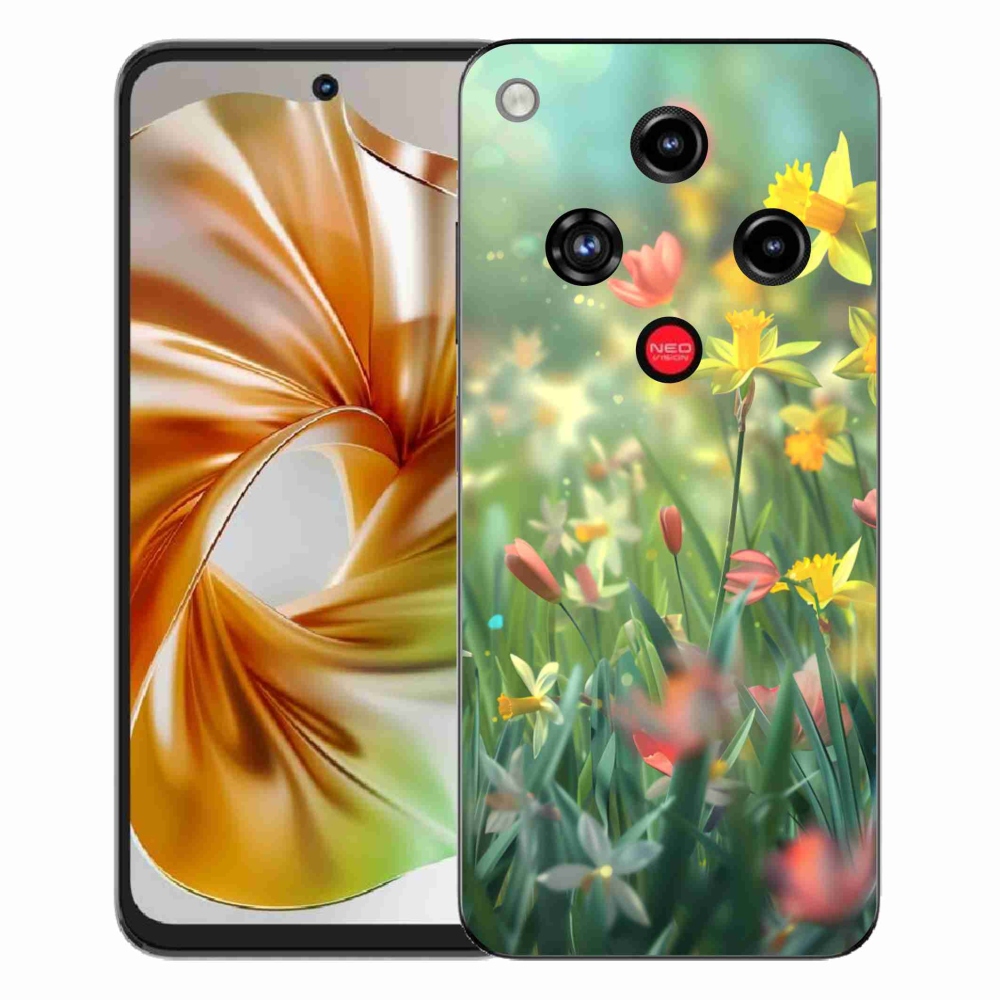 Gelový kryt mmCase na ZTE Nubia Focus 2 - jarní květy