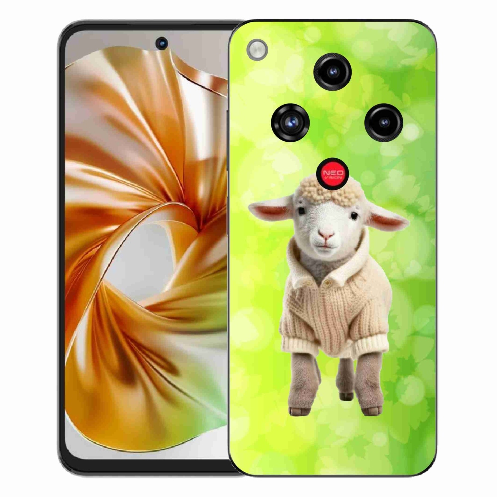Gelový kryt mmCase na ZTE Nubia Focus 2 - jehně ve svetru
