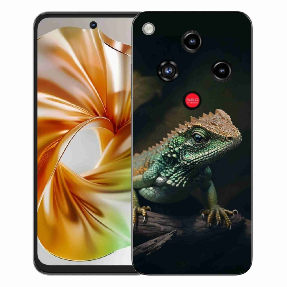 Gelový kryt mmCase na ZTE Nubia Focus 2 - ještěr