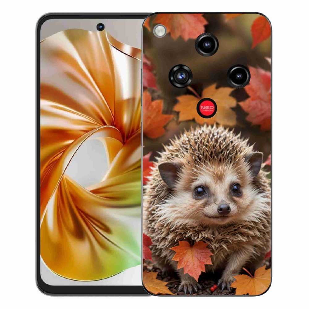 Gelový kryt mmCase na ZTE Nubia Focus 2 - ježek v listí