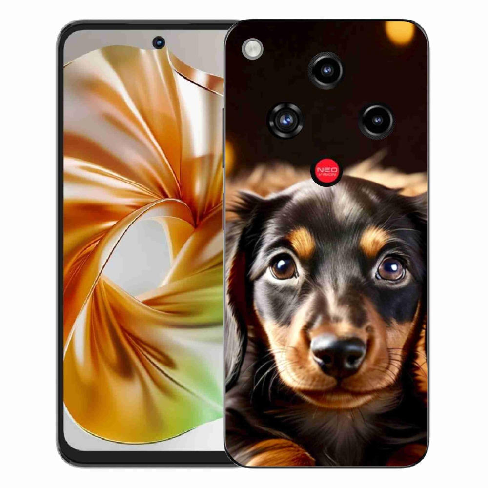 Gelový kryt mmCase na ZTE Nubia Focus 2 - jezevčík