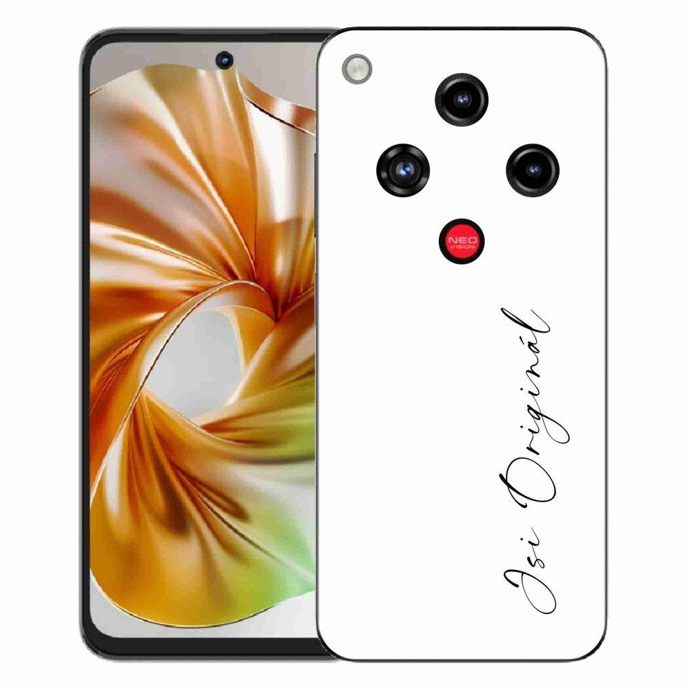 Gelový kryt mmCase na ZTE Nubia Focus 2 - jsi originál bílé pozadí