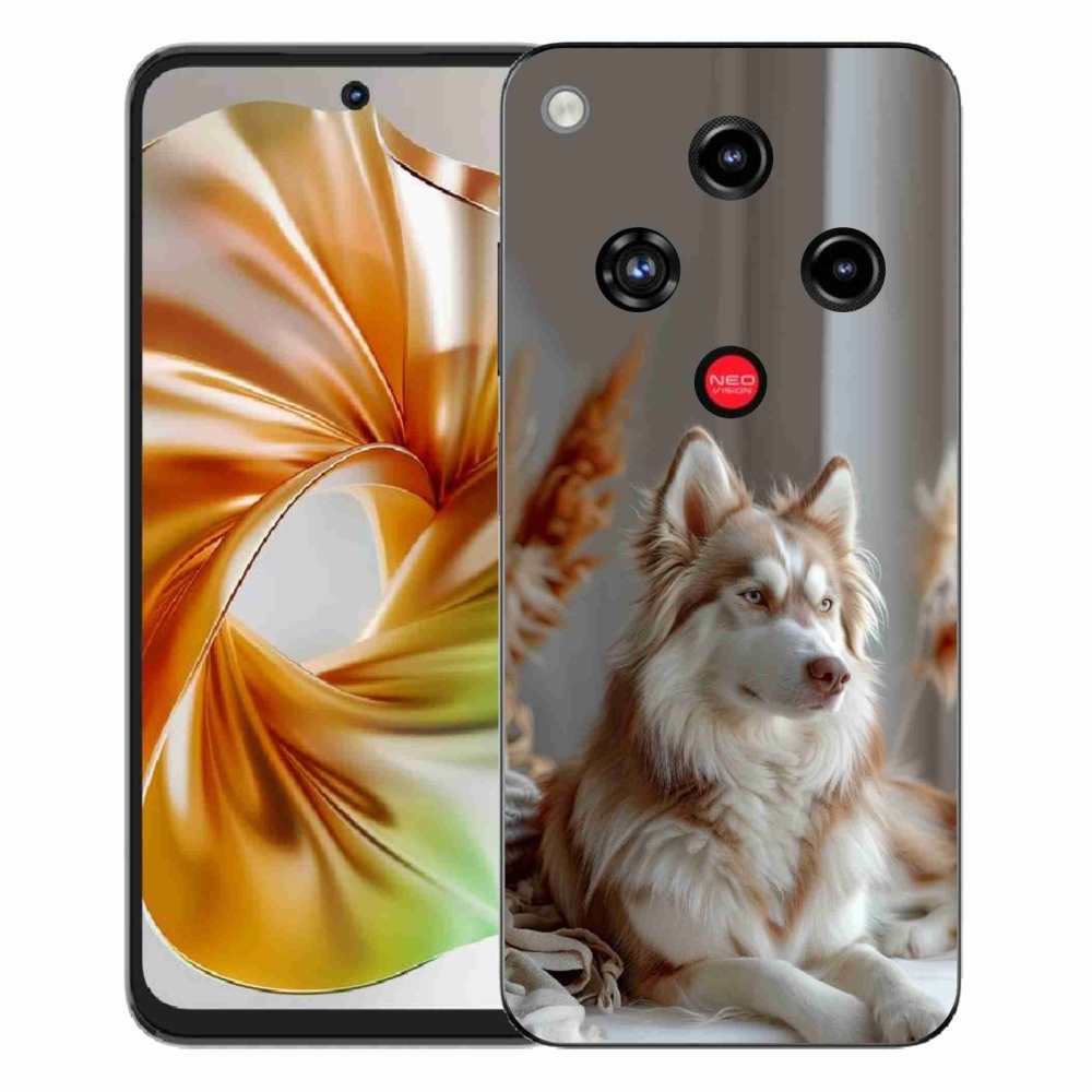 Gelový kryt mmCase na ZTE Nubia Focus 2 - klidný sibiřský husky