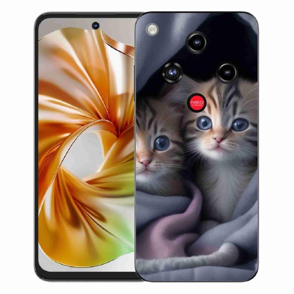 Gelový kryt mmCase na ZTE Nubia Focus 2 - kočičí duo 2