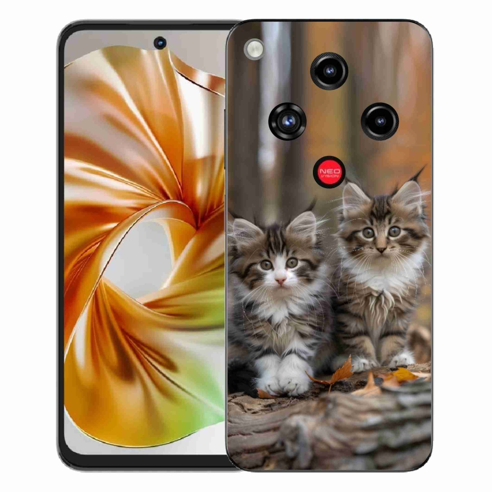 Gelový kryt mmCase na ZTE Nubia Focus 2 - kočičí duo 3