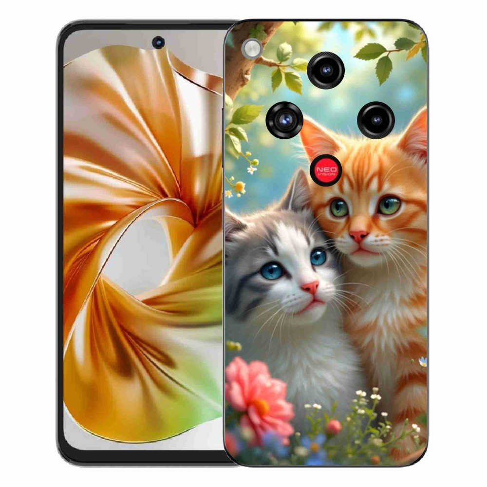 Gelový kryt mmCase na ZTE Nubia Focus 2 - kočičí láska 2