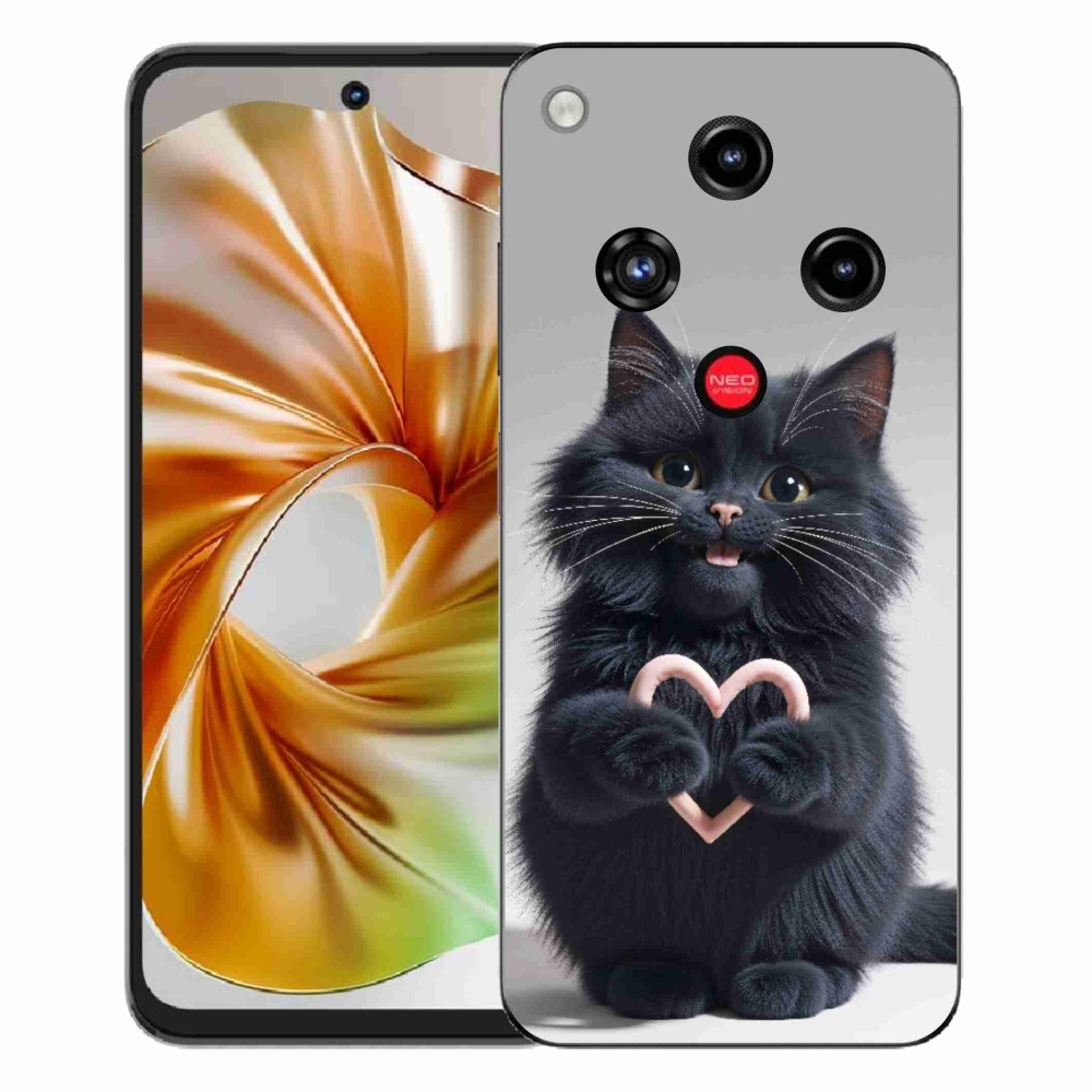 Gelový kryt mmCase na ZTE Nubia Focus 2 - kočičí láska 3