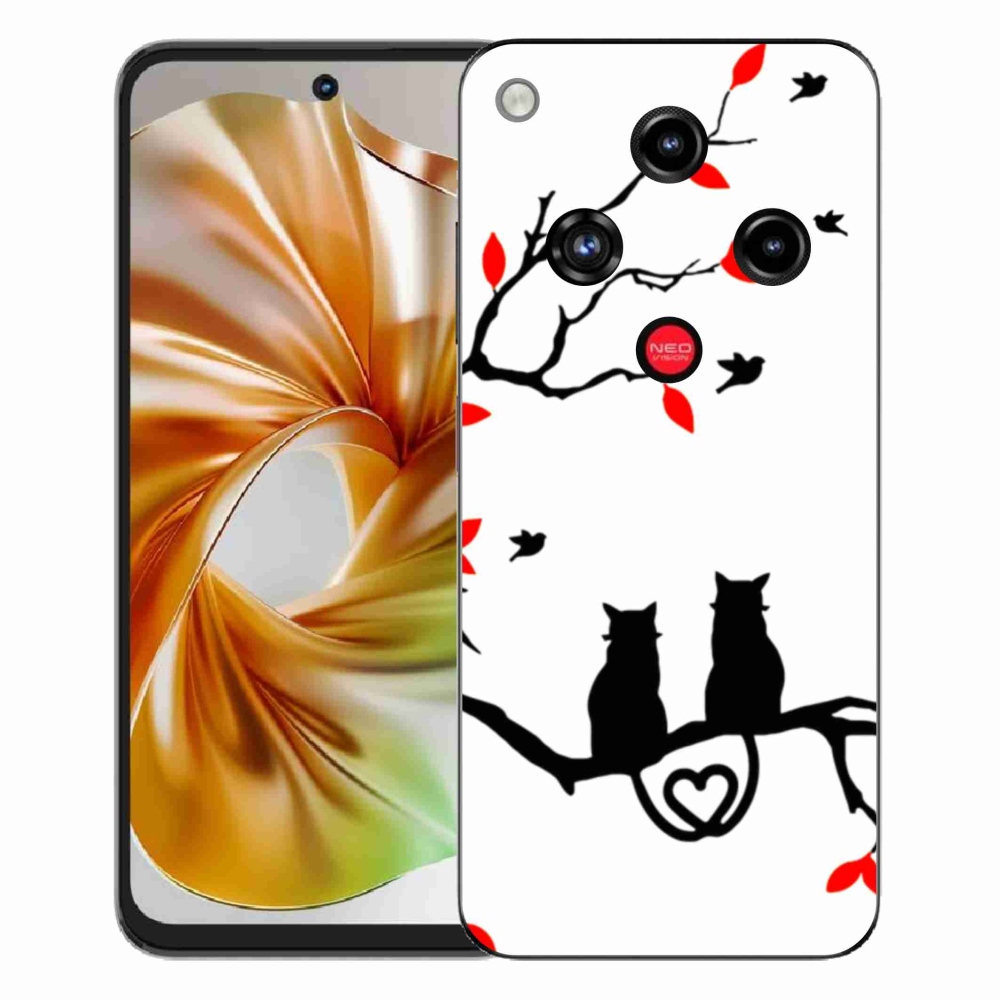 Gelový kryt mmCase na ZTE Nubia Focus 2 - kočičí láska