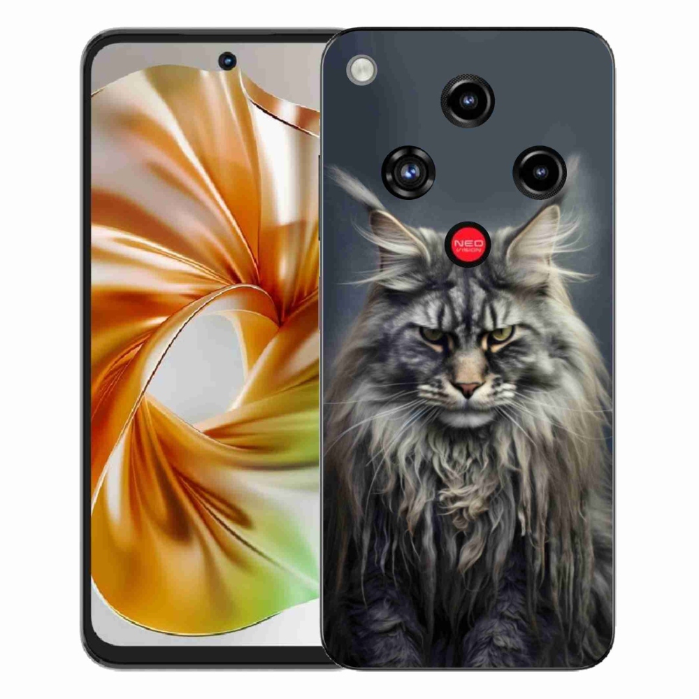 Gelový kryt mmCase na ZTE Nubia Focus 2 - kočíčí pohled 4