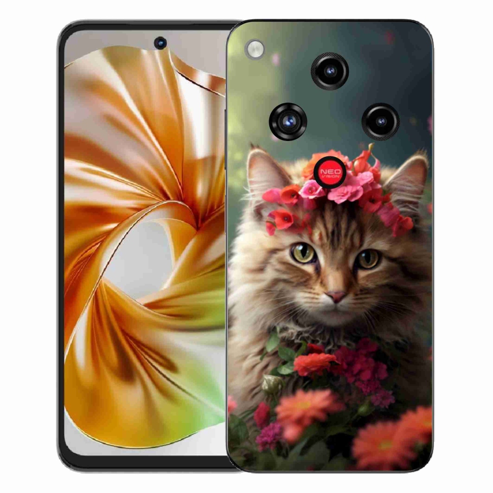 Gelový kryt mmCase na ZTE Nubia Focus 2 - kočíčí princezna