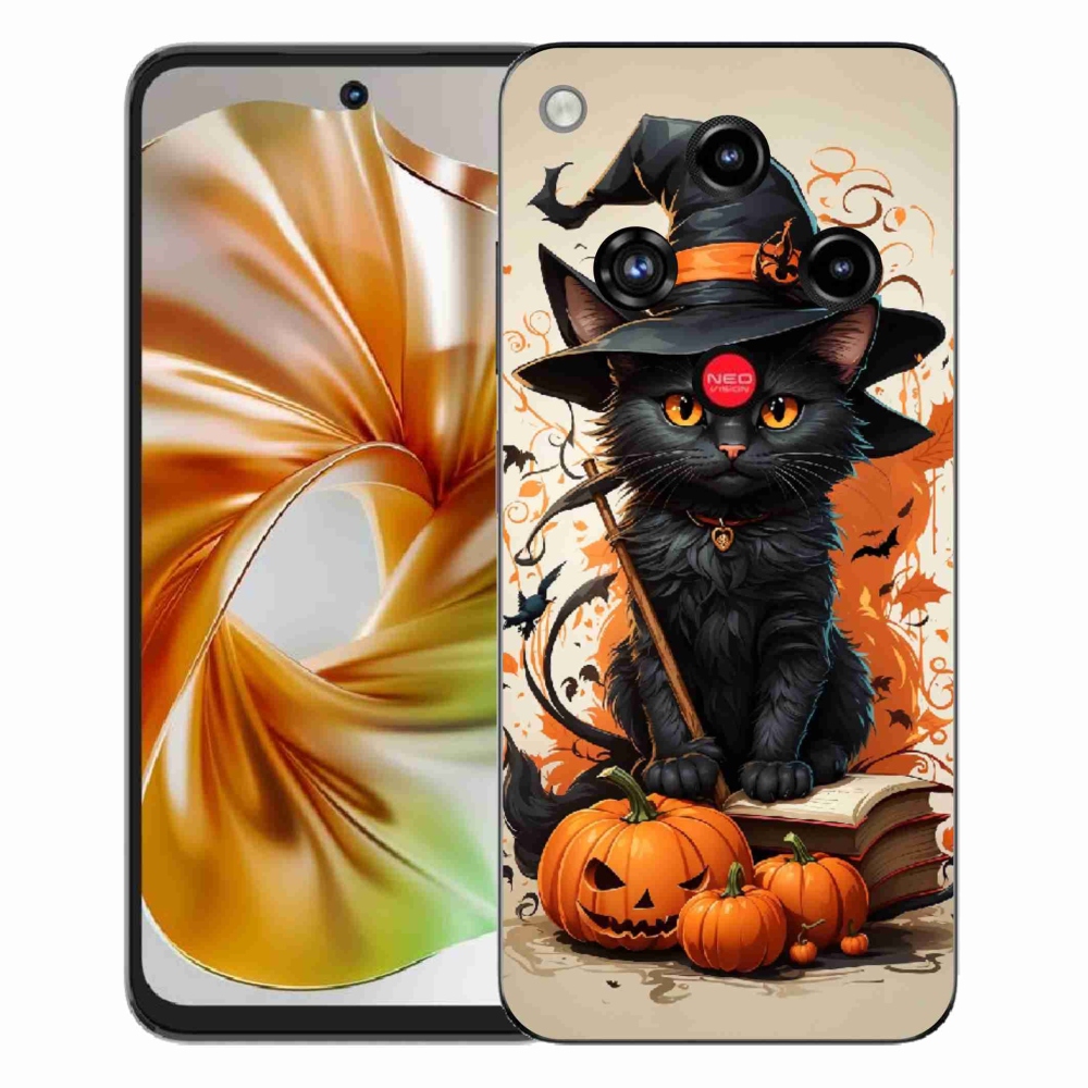 Gelový kryt mmCase na ZTE Nubia Focus 2 - kocour čaroděj