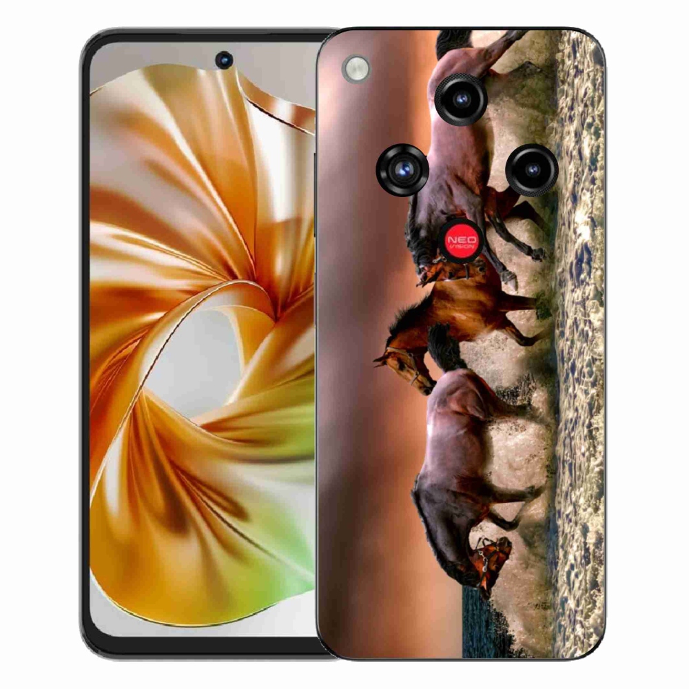 Gelový kryt mmCase na ZTE Nubia Focus 2 - koně 1