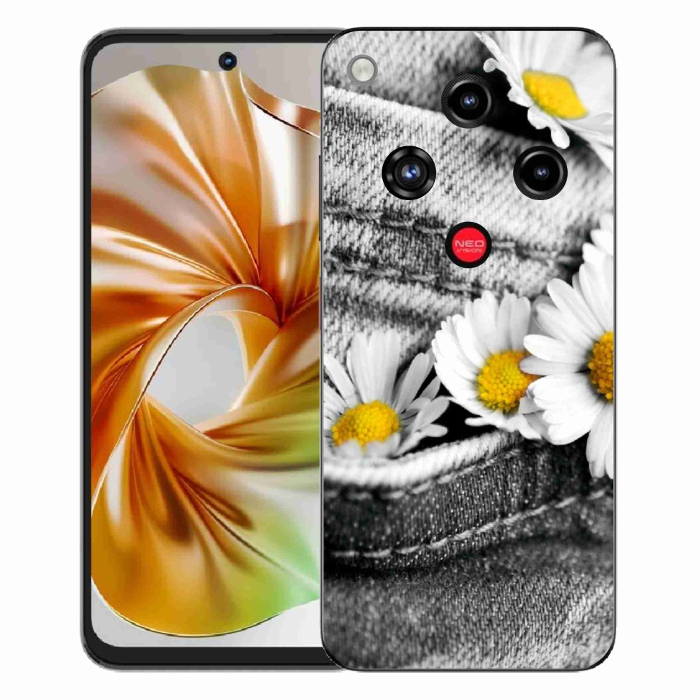 Gelový kryt mmCase na ZTE Nubia Focus 2 - kopretiny