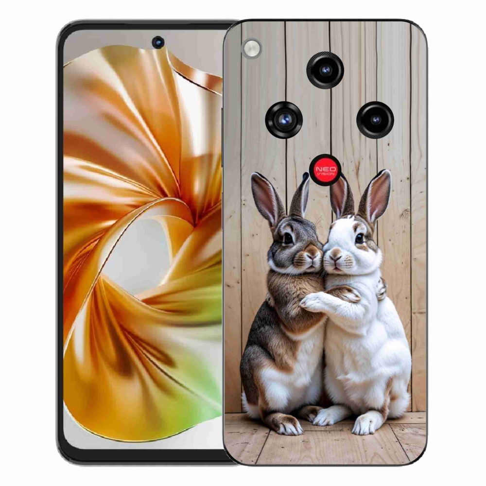 Gelový kryt mmCase na ZTE Nubia Focus 2 - králičí pár