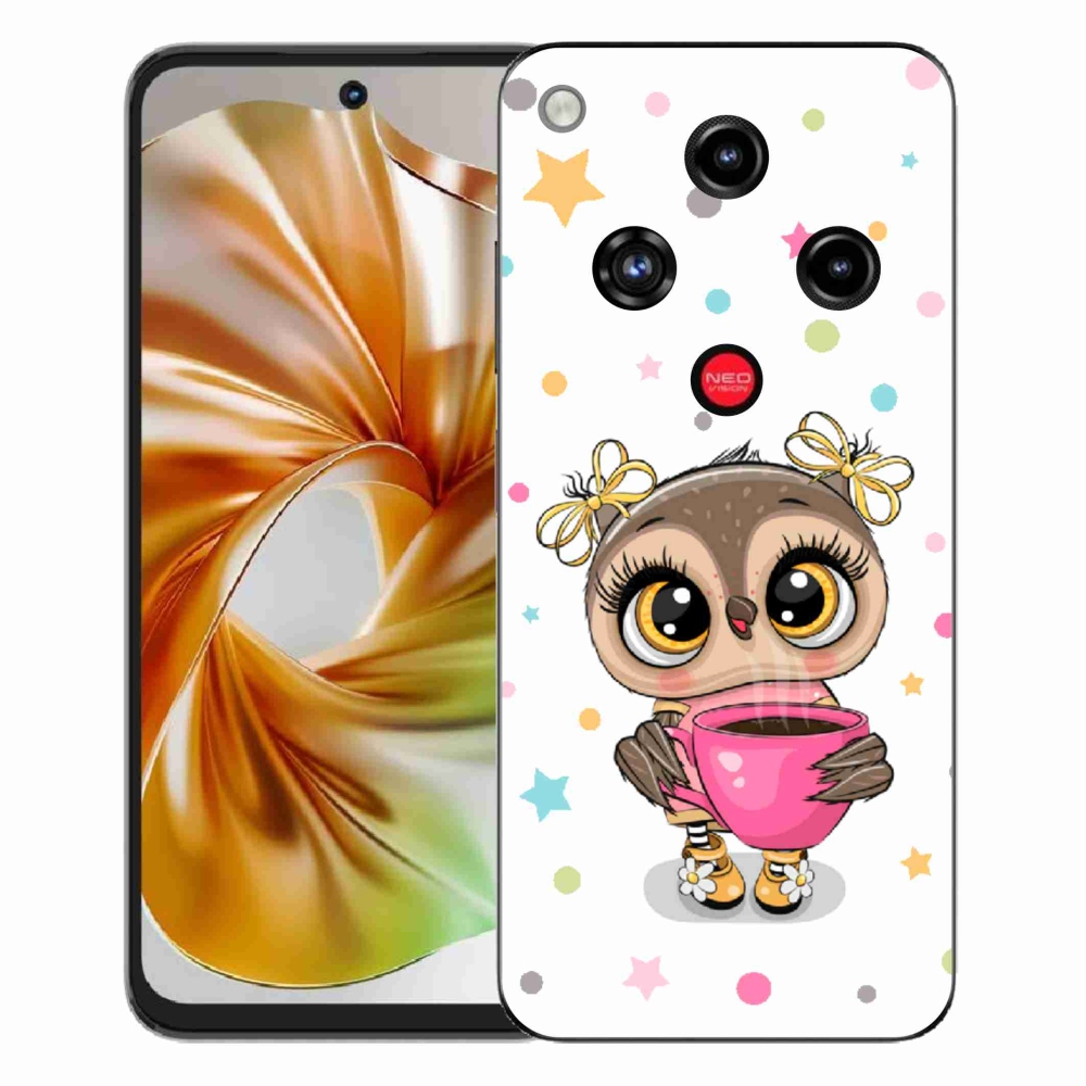 Gelový kryt mmCase na ZTE Nubia Focus 2 - kreslená sovička