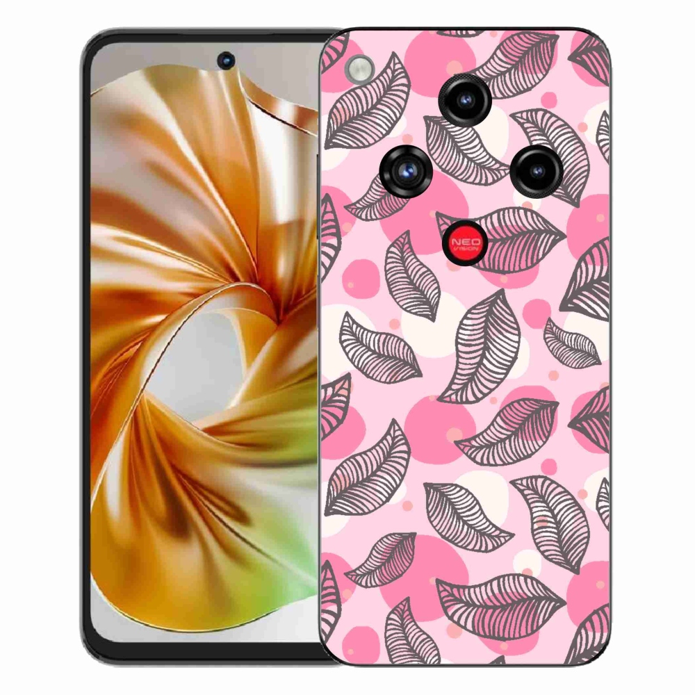 Gelový kryt mmCase na ZTE Nubia Focus 2 - kreslené padající listy