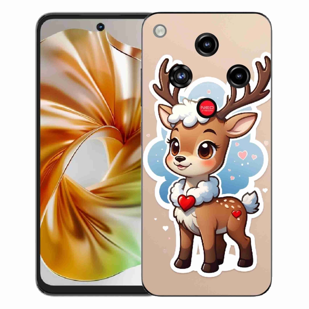 Gelový kryt mmCase na ZTE Nubia Focus 2 - kreslený sob