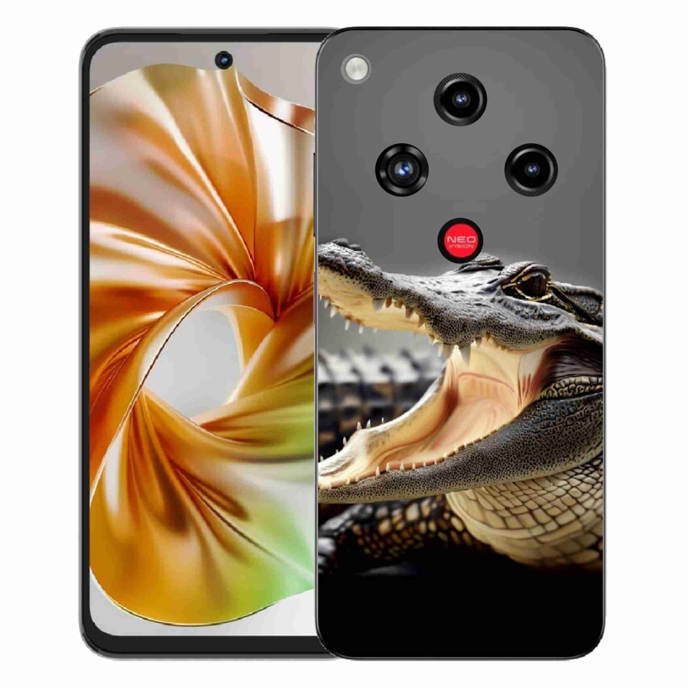Gelový kryt mmCase na ZTE Nubia Focus 2 - krokodýl