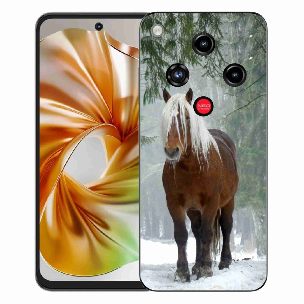 Gelový kryt mmCase na ZTE Nubia Focus 2 - kůň v lese