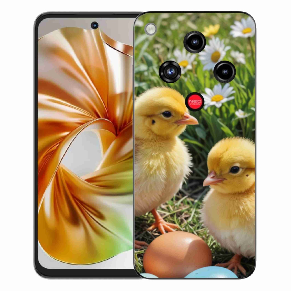 Gelový kryt mmCase na ZTE Nubia Focus 2 - kuřátka