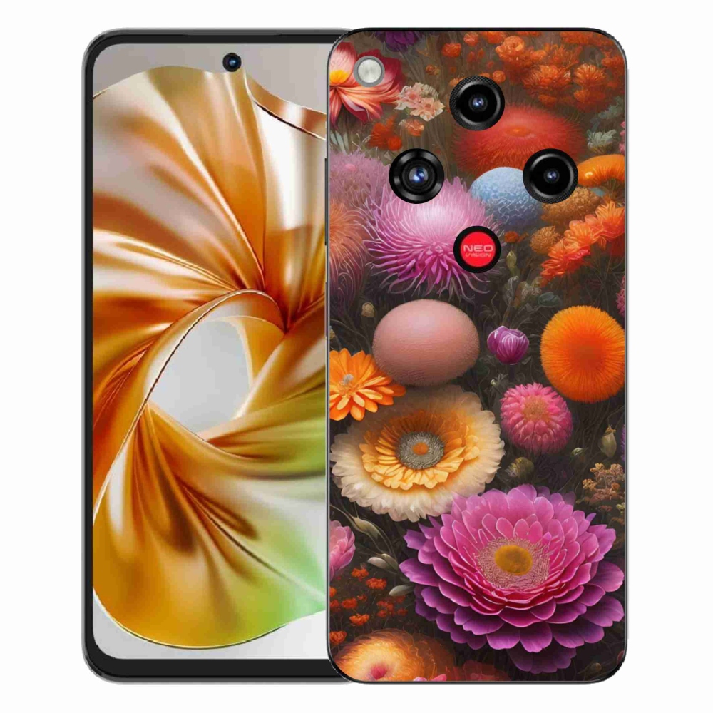 Gelový kryt mmCase na ZTE Nubia Focus 2 - květinová kompozice