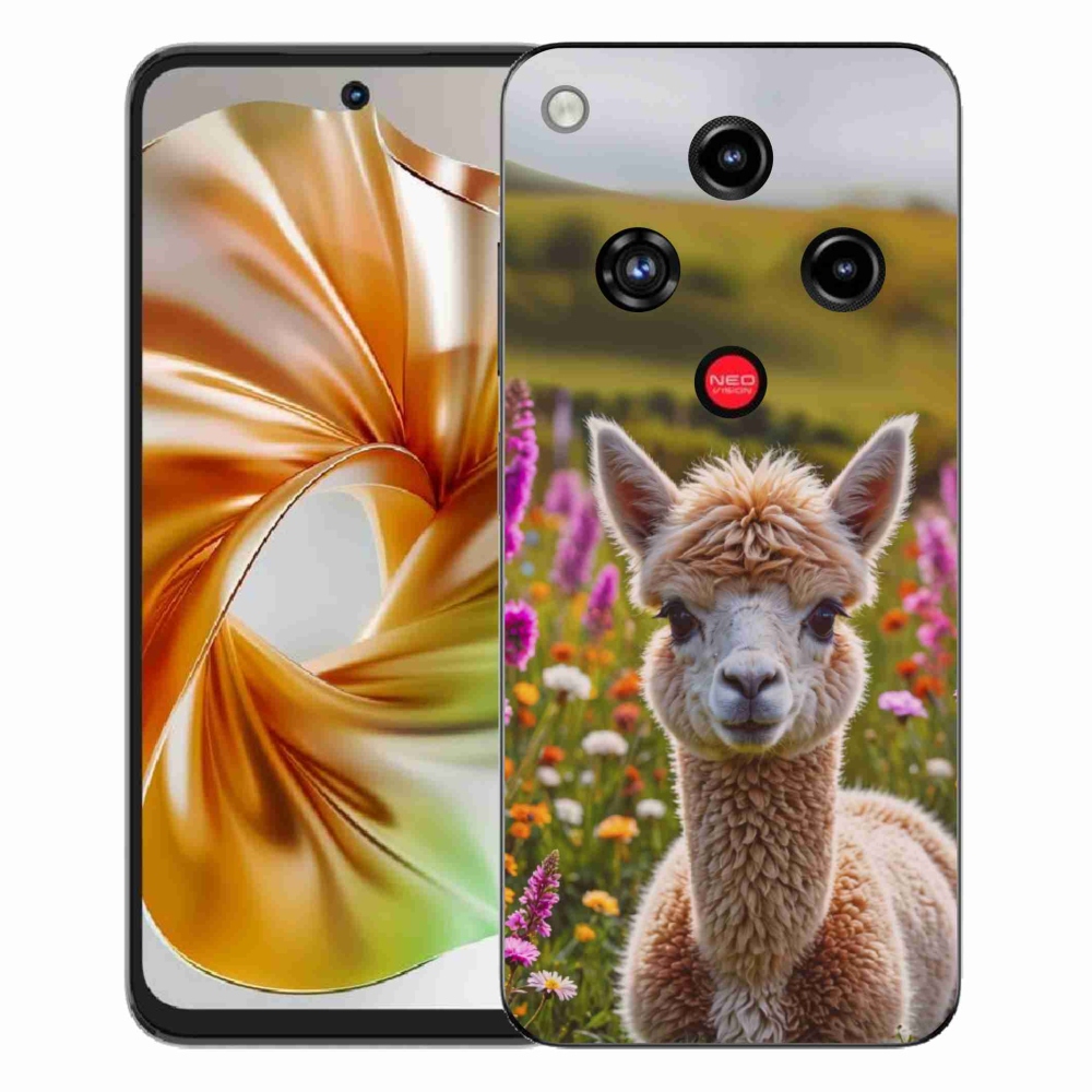 Gelový kryt mmCase na ZTE Nubia Focus 2 - lama na louce
