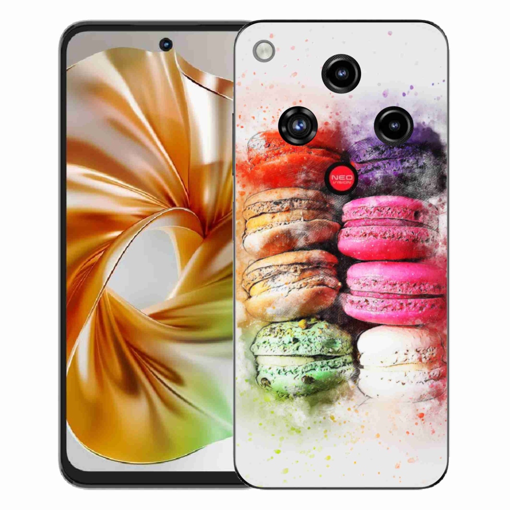 Gelový kryt mmCase na ZTE Nubia Focus 2 - makrónky