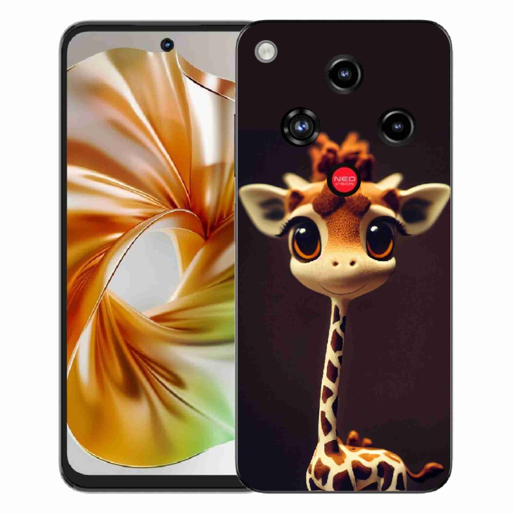 Gelový kryt mmCase na ZTE Nubia Focus 2 - malá žirafa