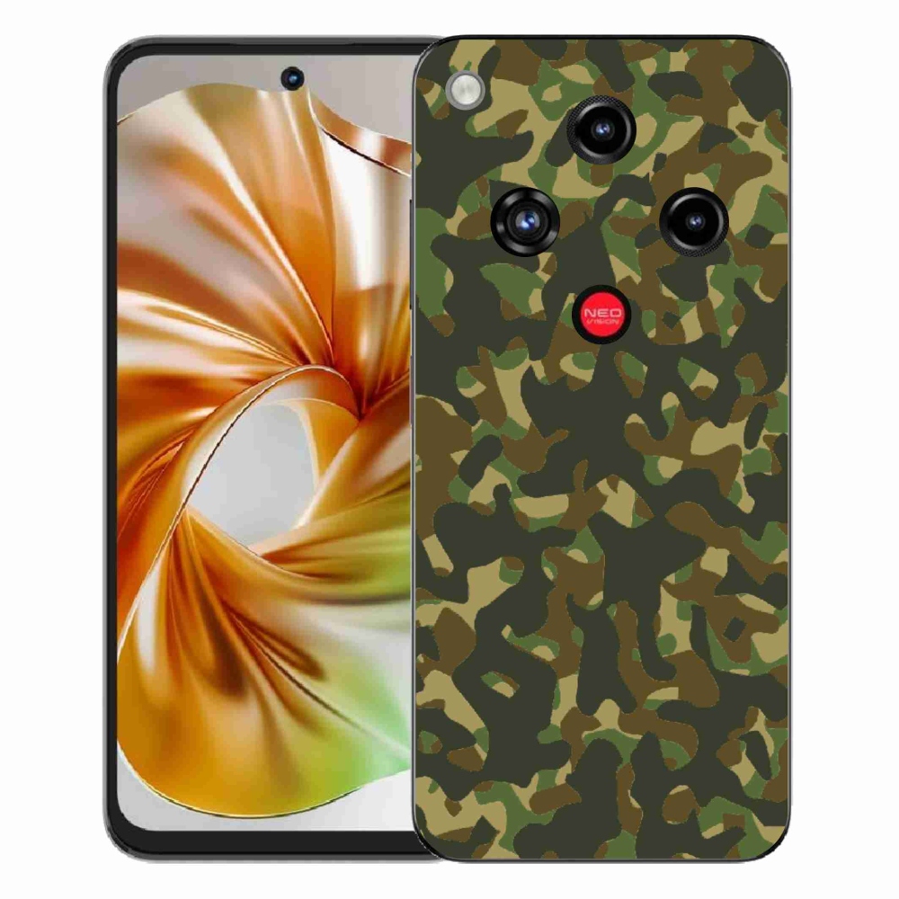 Gelový kryt mmCase na ZTE Nubia Focus 2 - maskáčový vzor 1