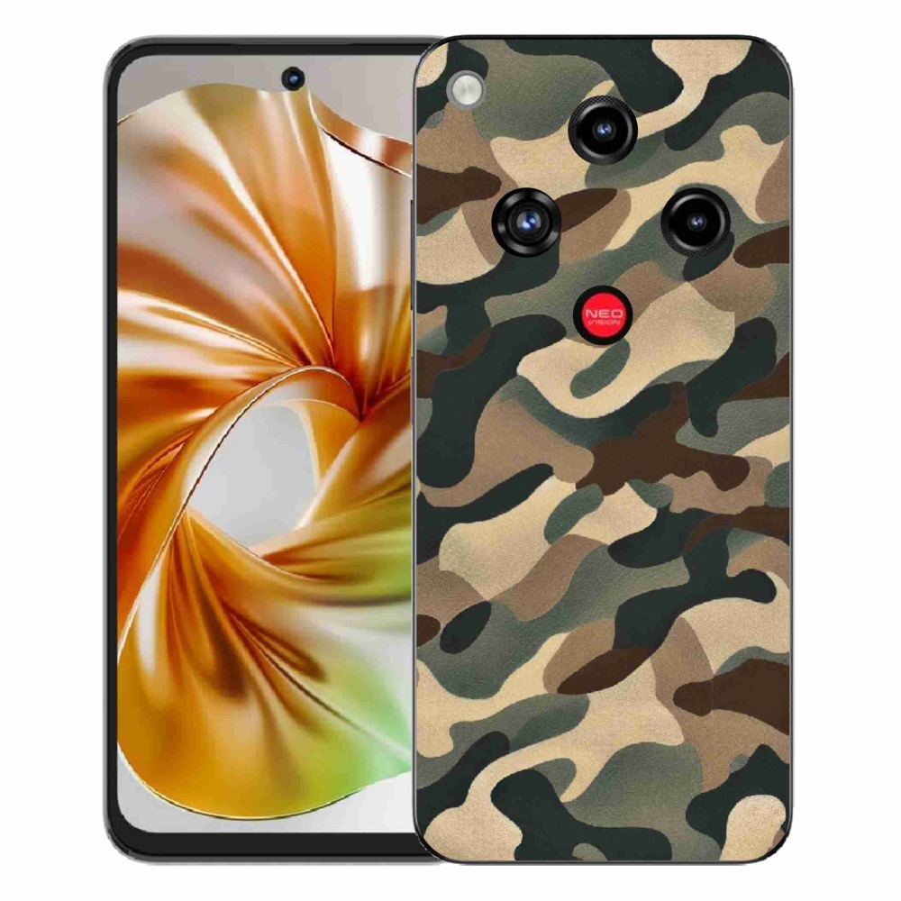 Gelový kryt mmCase na ZTE Nubia Focus 2 - maskáčový vzor 11