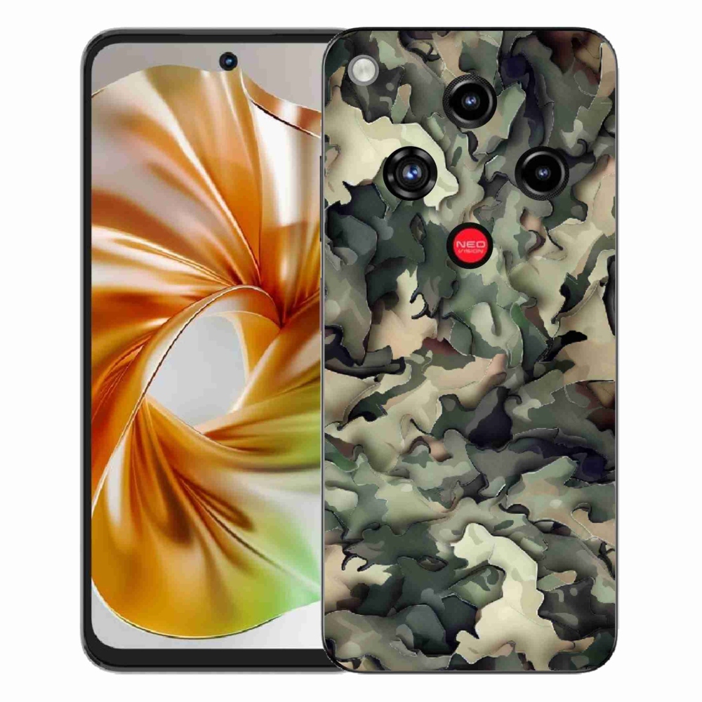 Gelový kryt mmCase na ZTE Nubia Focus 2 - maskáčový vzor 9