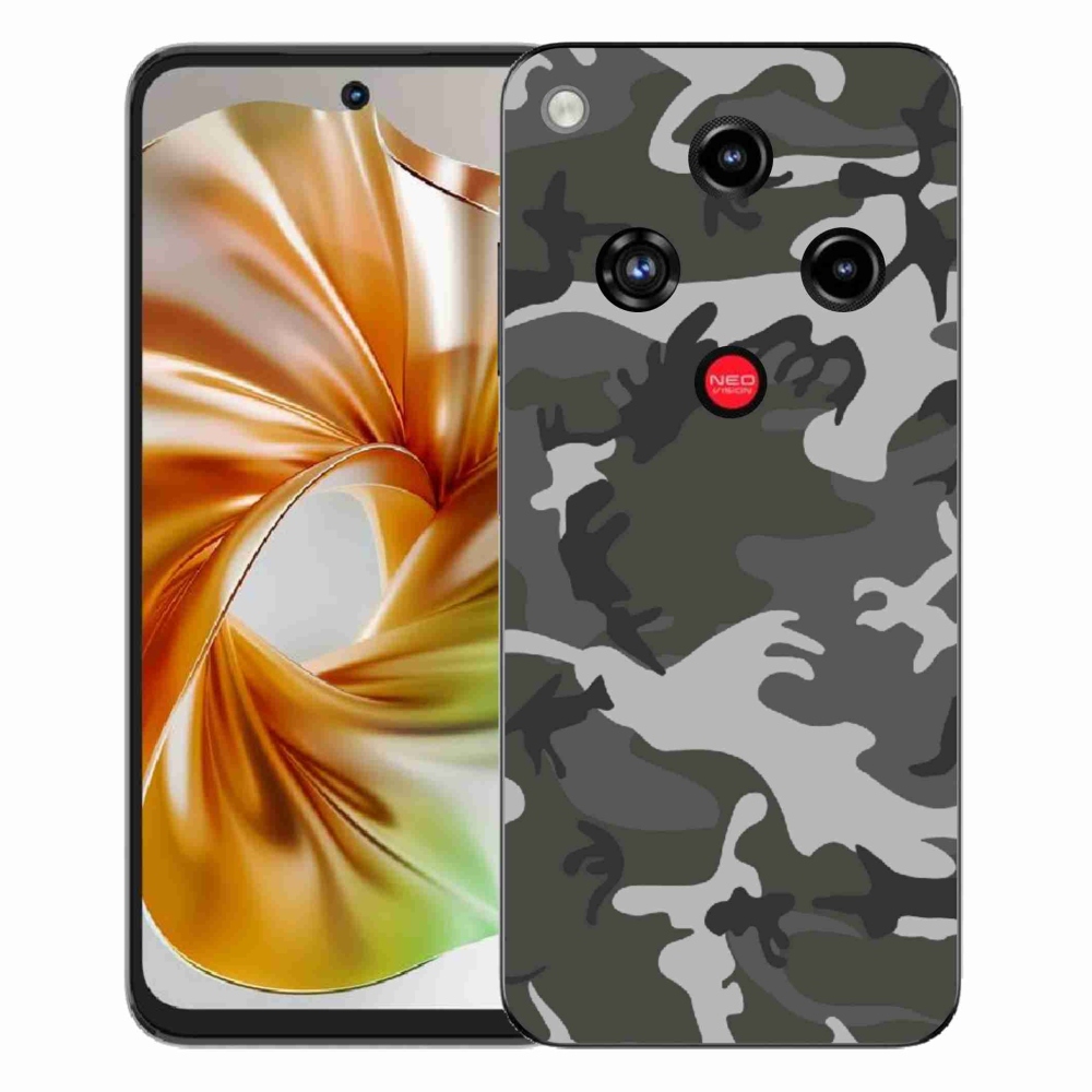 Gelový kryt mmCase na ZTE Nubia Focus 2 - maskáčový vzor