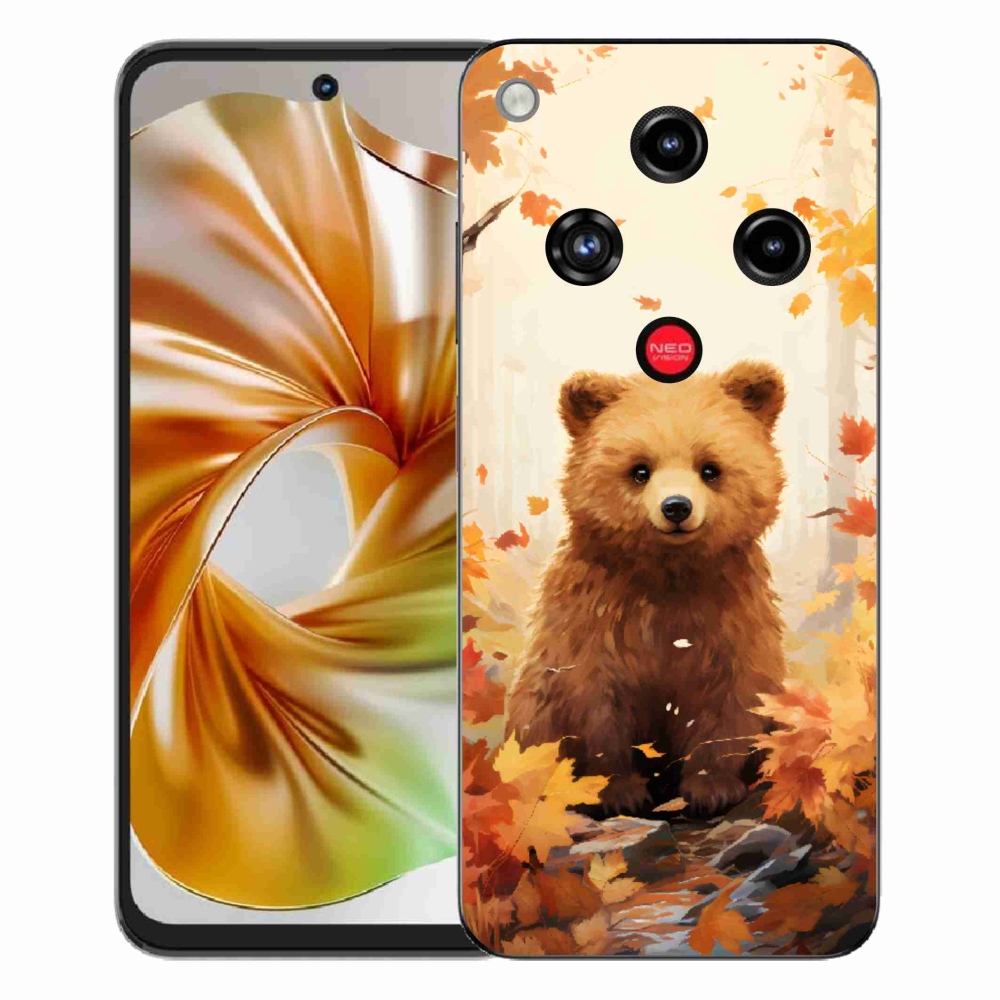 Gelový kryt mmCase na ZTE Nubia Focus 2 - medvěd v lese