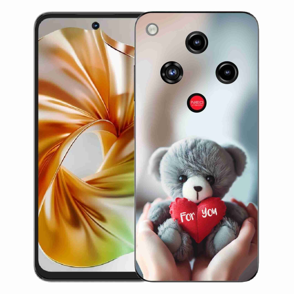 Gelový kryt mmCase na ZTE Nubia Focus 2 - medvídek pro zamilované