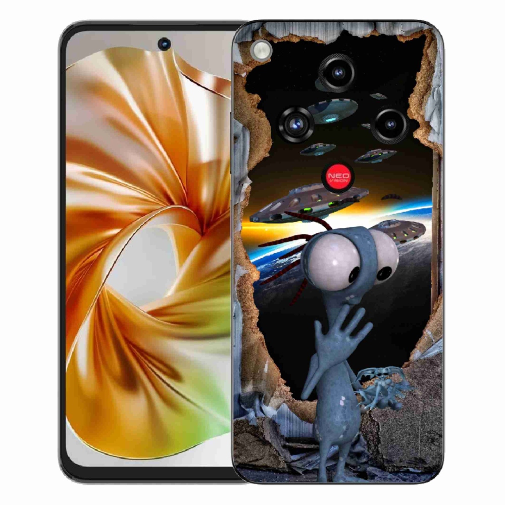 Gelový kryt mmCase na ZTE Nubia Focus 2 - mimozemšťan