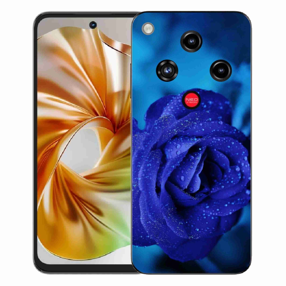 Gelový kryt mmCase na ZTE Nubia Focus 2 - modrá růže