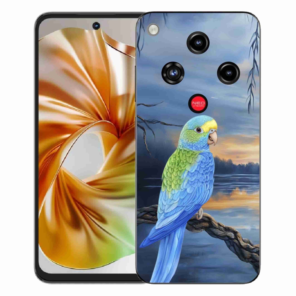 Gelový kryt mmCase na ZTE Nubia Focus 2 - modrý papoušek
