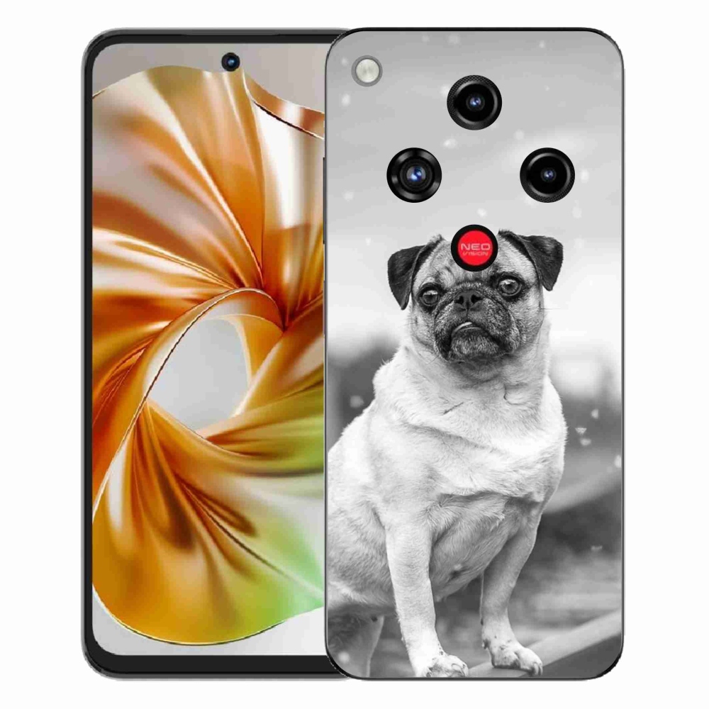 Gelový kryt mmCase na ZTE Nubia Focus 2 - mops