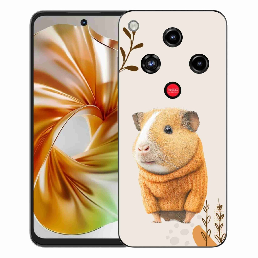 Gelový kryt mmCase na ZTE Nubia Focus 2 - morče ve svetru