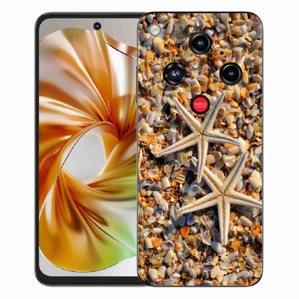 Gelový kryt mmCase na ZTE Nubia Focus 2 - mořské hvězdice