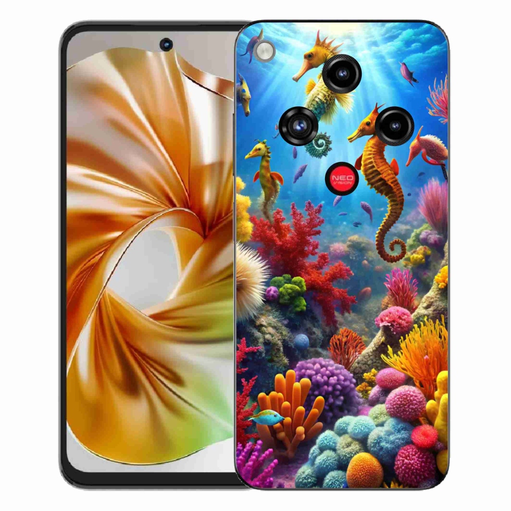 Gelový kryt mmCase na ZTE Nubia Focus 2 - mořský svět 3