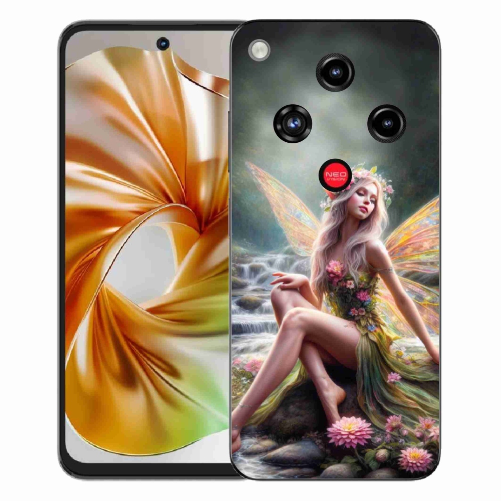 Gelový kryt mmCase na ZTE Nubia Focus 2 - motýlí žena 1