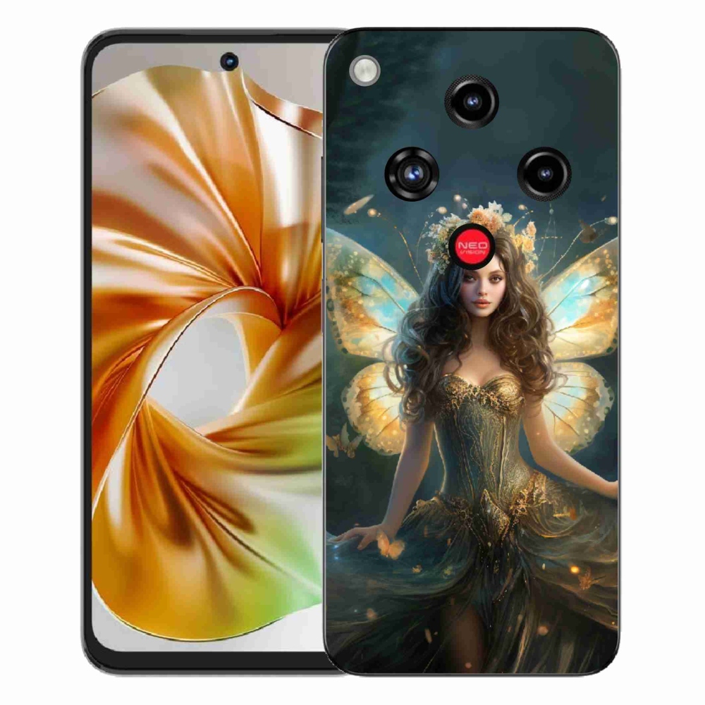 Gelový kryt mmCase na ZTE Nubia Focus 2 - motýlí žena