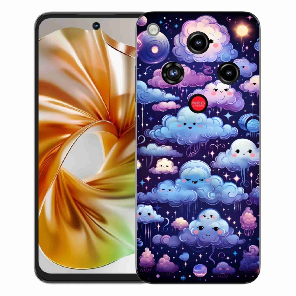 Gelový kryt mmCase na ZTE Nubia Focus 2 - mráčky