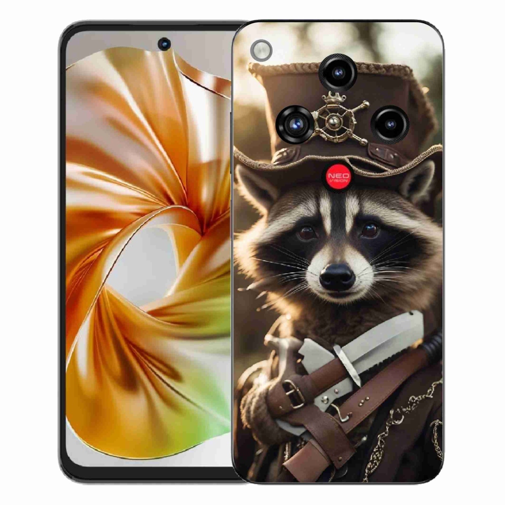 Gelový kryt mmCase na ZTE Nubia Focus 2 - mýval v uniformě